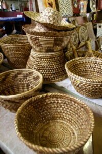 Handwoven baskets