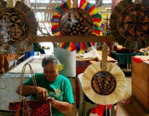 fans on display