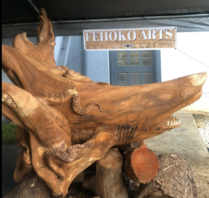 Wooden Shark carving