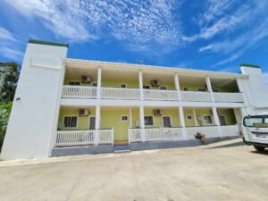 Back view of building